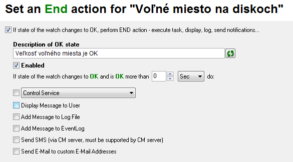 Nastavenie akcie Repeat
