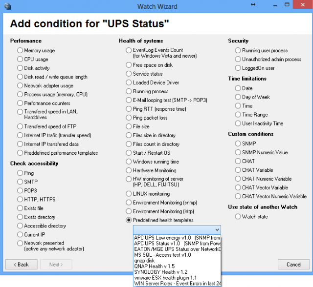 Nastavenie monitoringu UPS pomocou sprievodcu