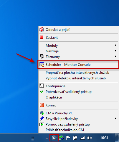 Vytvorenie novej úlohy v C-Monitor Scheduleri  