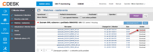 Stiahnutie najnovšej verzie SWL súboru